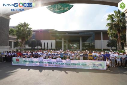NGÀY CHẠY OLYMPIC 2025 "VÌ SỨC KHỎE TOÀN DÂN" – HÀNH TRÌNH TRÀN ĐẦY NĂNG LƯỢNG TẠI NOVAWORLD HO TRAM