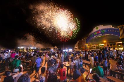 TỔ CHỨC BẮN PHÁO HOA NỔ TẦM THẤP TẠI NOVAWORLD PHAN THIET