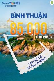 BÌNH THUẬN ĐÓN 85.000 LƯỢT KHÁCH TRONG DỊP GIỖ TỔ HÙNG VƯƠNG
