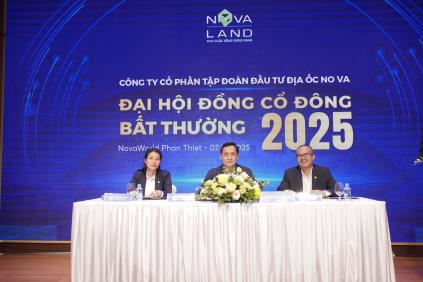 ĐHĐCĐ BẤT THƯỜNG 2025 NOVALAND: THÔNG QUA CÁC PHƯƠNG ÁN TÁI CƠ CẤU NỢ VÀ CẢI THIỆN TÌNH HÌNH TÀI CHÍNH