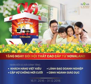 NOVALAND CÔNG BỐ CHƯƠNG TRÌNH ƯU ĐÃI CUỐI NĂM “NEW YEAR – NEW HOME”