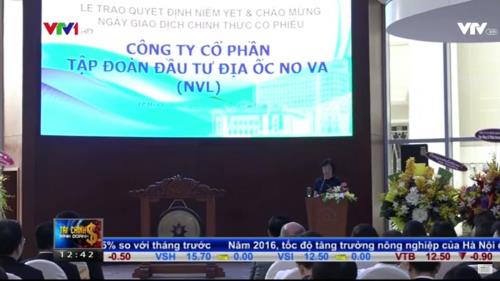 Lễ Trao Quyết Định Niêm Yết và Chào mừng ngày Chính thức giao dịch cổ phiếu Tập Đoàn Novaland - VTV