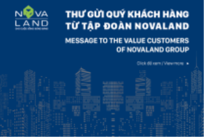 Thư gửi Quý Khách hàng từ Novaland