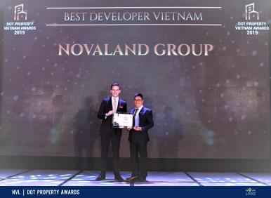 NOVALAND GROUP ĐẠT GIẢI BEST DEVELOPER VIETNAM TẠI DOT PROPERTY AWARDS 2019