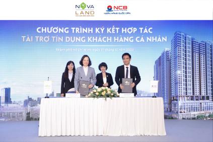 NOVALAND KÝ KẾT HỢP TÁC VỚI NGÂN HÀNG THƯƠNG MẠI CỔ PHẦN QUỐC DÂN  TÀI TRỢ TÍN DỤNG KHÁCH HÀNG CÁ NHÂN