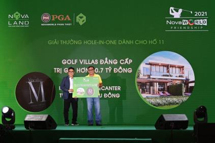 HOLE IN ONE GẦN 11 TỶ ĐỒNG ĐÃ CÓ CHỦ NGAY NGÀY ĐẦU THI ĐẤU  NOVAWORLD FRIENDSHIP 2021 TOURNAMENT