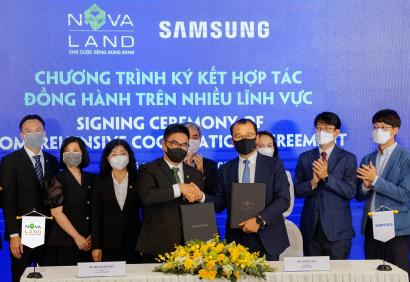 Samsung và Novaland ký kết hợp tác, đồng hành lâu dài trên nhiều lĩnh vực