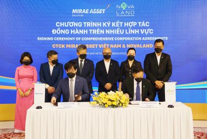 CTCK MIRAE ASSET TIẾP TỤC ĐỒNG HÀNH CÙNG NOVALAND TRONG NHIỀU LĨNH VỰC