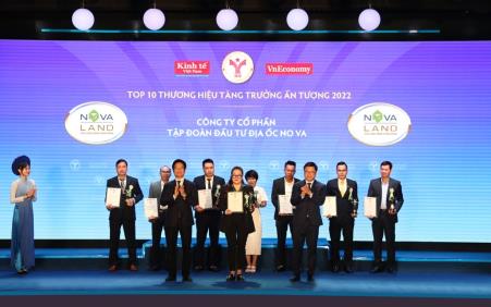 NOVALAND GÓP MẶT TRONG “TOP 10 THƯƠNG HIỆU TĂNG TRƯỞNG ẤN TƯỢNG NĂM 2022”