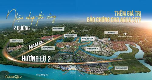 NHỘN NHỊP THI CÔNG ĐƯỜNG HƯƠNG LỘ 2 & ĐẠI LỘ NAM CAO -  THÊM GIÁ TRỊ BẢO CHỨNG CHO AQUA CITY