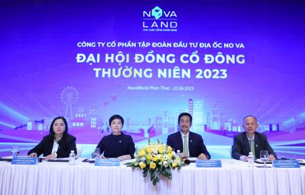 ĐHĐCĐ NOVALAND 2023 - TIẾP TỤC TÁI CẤU TRÚC, NỖ LỰC XÂY DỰNG HOÀN THIỆN CÁC ĐẠI ĐÔ THỊ